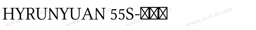 HYRUNYUAN 55S字体转换